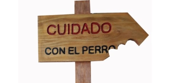 Cuidado Con El Perro Carteles De Advertencia De Peligro Perros